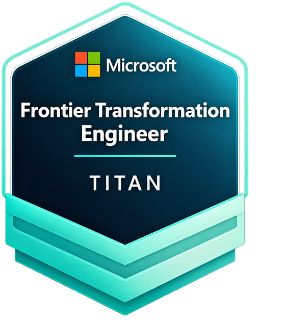 Microsoft Frontier Transformation Engineer Titan badge